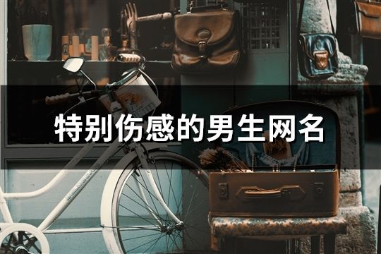 特別傷感的男生網(wǎng)名(精選139個)