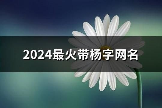 2024最火帶楊字網(wǎng)名(181個)