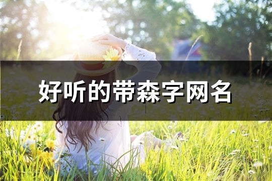 好聽的帶森字網名(共97個)