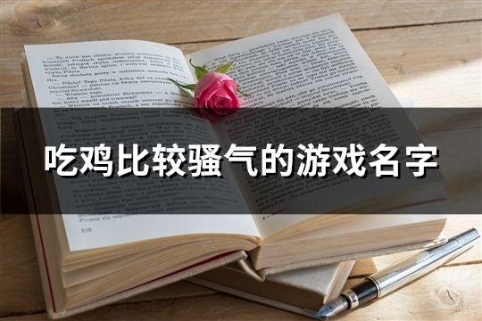 吃雞比較騷氣的游戲名字(167個(gè))