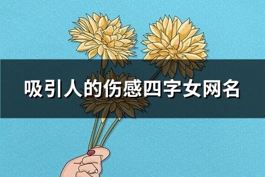 吸引人的傷感四字女網名(共1343個)