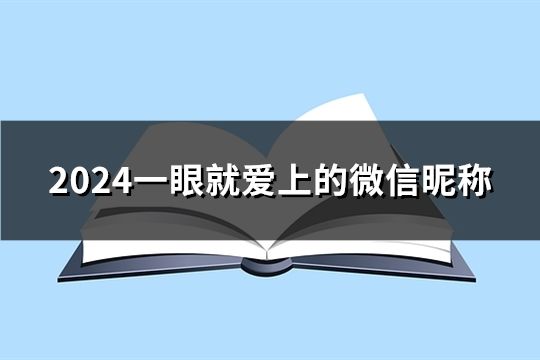 2024一眼就愛上的微信昵稱(169個)