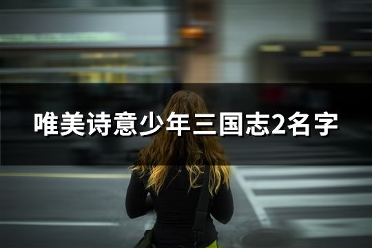 唯美詩意少年三國志2名字(433個)