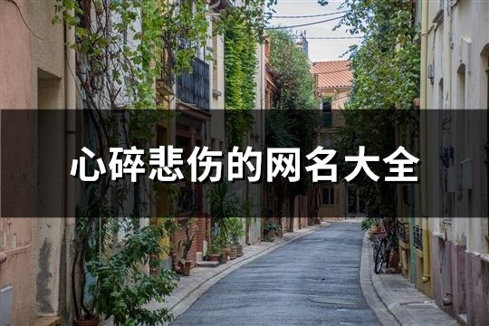 心碎悲傷的網名大全(精選533個)