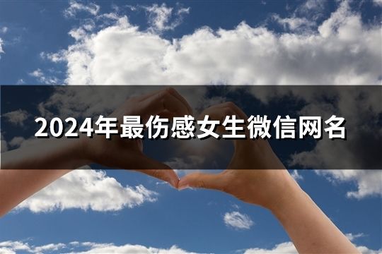 2024年最傷感女生微信網(wǎng)名(精選667個)