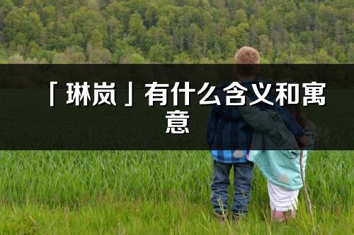 「琳嵐」有什么含義和寓意_琳嵐名字的出處與意思